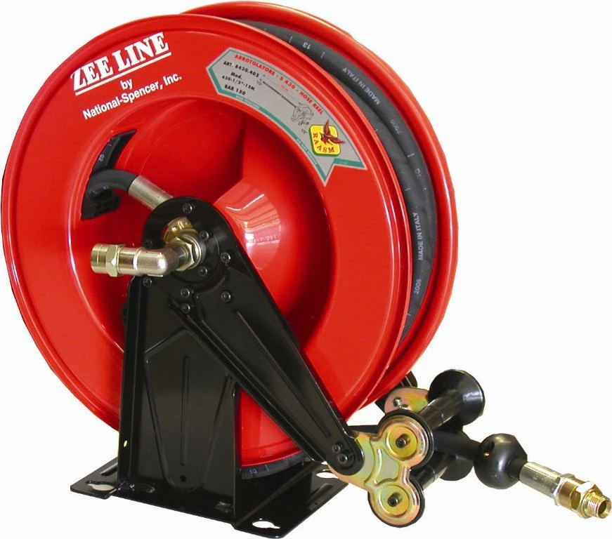 National Spencer 1/2 Inch x 49 Foot Open-Type Oil Hose Reel - 1444R - Grease Guns