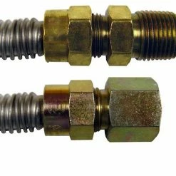 JMF Company 1/2 Od 1/2 Mip x 1/2 Fip 60 In Ss Dryer Conn - 9270908087114 - Hardware