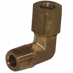 JMF Company 5/8 Comp x 1/2 Mip 90 Elbow Lead Free - 4338430 - Hardware