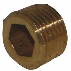 JMF Company 3/8 Mip Counter Sunk Plug Lead Free - 4505343 - Hardware