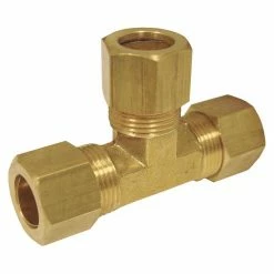 JMF Company 3/8 Comp x 3/8 Comp x 3/8 Comp Tee Lead Free - 4338133 - Hardware