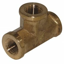 JMF Company 1/4 Fip x 1/4 Fip x 1/4 Fip Barstock Tee Lead Free - 4338547 - Hardware