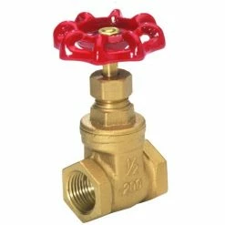 JMF Company 1/2 Fip x 1/2 Fip Gate Valve Lead Free - LF8087508089802 - Hardware