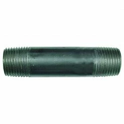 JMF Company 1 x 12 Black Nipple Barcoded - 6818716619802 - Hardware