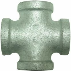 JMF Company 1 Fip x 1 Fip Galvanized Cross Barcoded - 3719516169802 - Hardware
