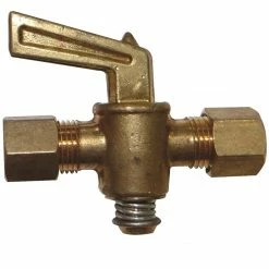 JMF Company 1/4 Comp x 1/4 Comp Ground Plug Valve - 46949 - Hardware