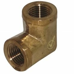 JMF Company 1/4 Fip x 1/4 Fip Barstock 90 Elbow Lead Free - 4338505 - Hardware